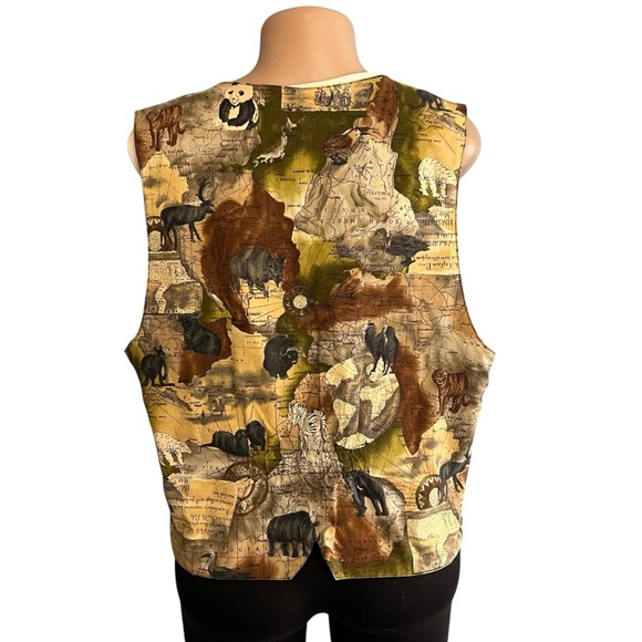 Linda Tilson Vintage Animal Print Vest - Picture 4 of 9